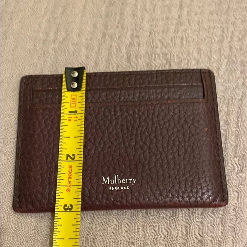 Mulberry Brown Card Holder Luxurious Leather Accessory